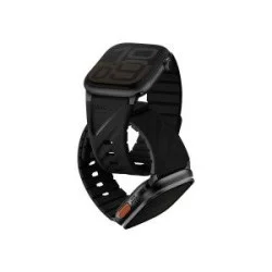 Uniq Fluo Magnetic Apple Watch Strap With Connector Bundle&nbsp;49-40Mm - Midnight Black